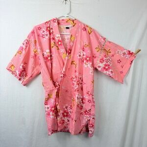 Tutu Anna Cherry Blossom Goldfish Kimono Yukata Top Sz M-L Kawaii Sakura Crochet